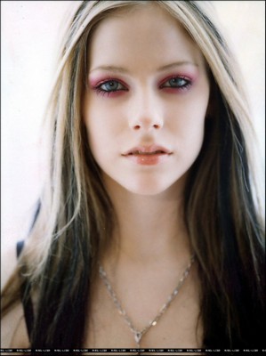 Avril Lavigne metal framed poster