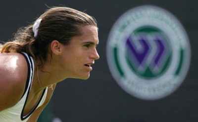 Amelie Mauresmo poster with hanger