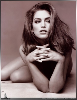 Cindy Crawford poster with hanger