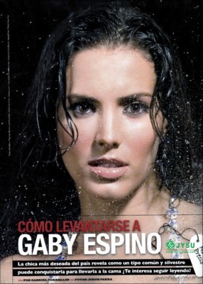 Gaby Espino wooden framed poster