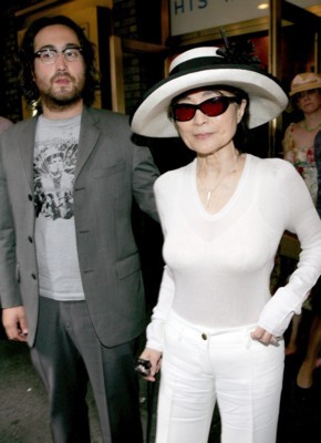 Yoko Ono poster with hanger
