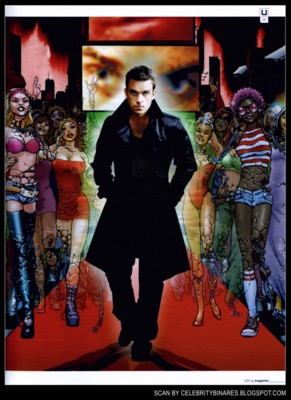 Robbie Williams canvas poster