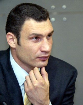 Vitali Klitschko poster with hanger