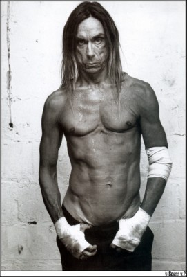 Iggy Pop poster with hanger