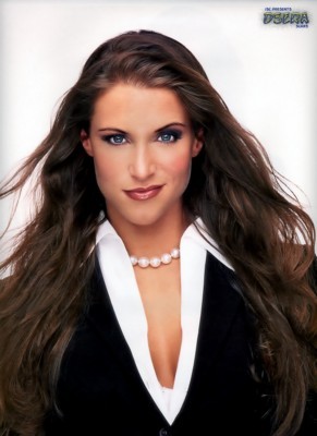 Stephanie McMahon wooden framed poster