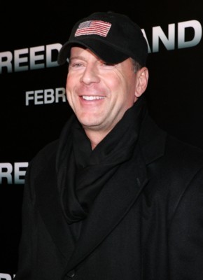 Bruce Willis poster with hanger