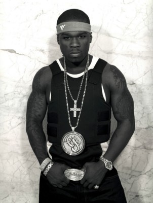 50 Cent poster with hanger