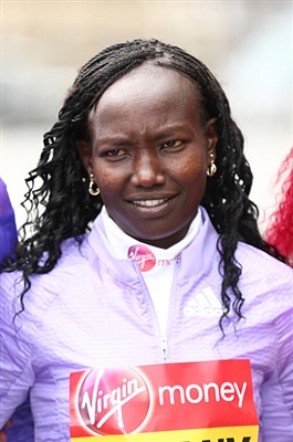 Mary Jepkosgei Keitany poster with hanger