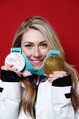 Mikaela Shiffrin poster with hanger
