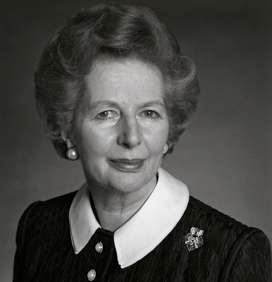 Margaret Thatcher wood print