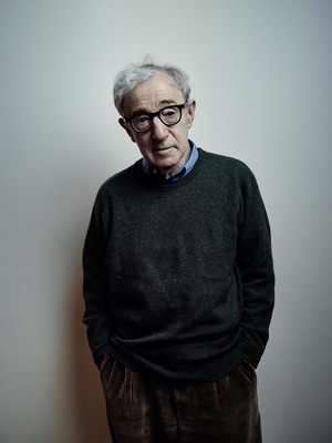 Woody Allen poster with hanger