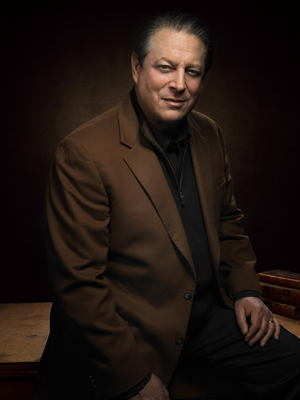 Al Gore poster with hanger