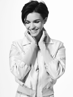 Ruby Rose poster with hanger