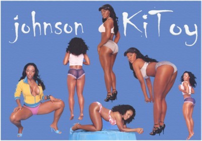 Ki Toy Johnson poster with hanger