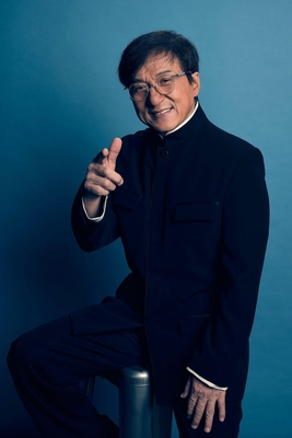 Jackie Chan poster with hanger