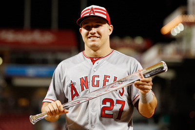 Mike Trout poster with hanger