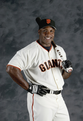 Barry Bonds poster with hanger
