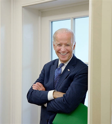 Joe Biden poster with hanger