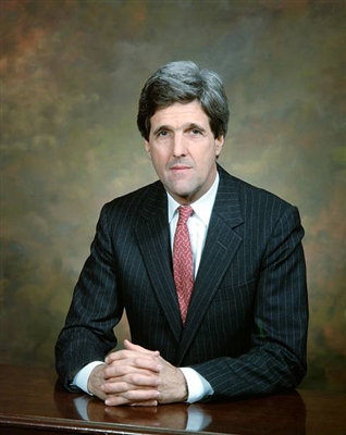 John Kerry metal framed poster