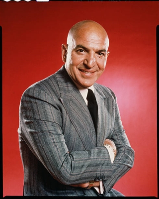 Telly Savalas poster with hanger
