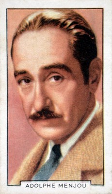 Adolphe Menjou poster with hanger