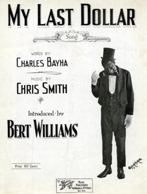 Bert Williams poster with hanger