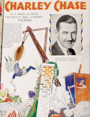 Charley Chase poster with hanger