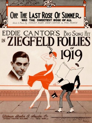 Eddie Cantor poster with hanger