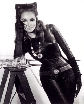 Julie Newmar poster with hanger