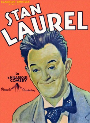 Laurel & Hardy poster with hanger