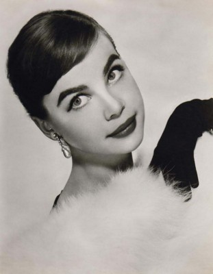 Leslie Caron poster with hanger
