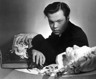 Orson Welles poster with hanger