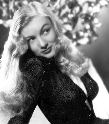 Veronica Lake poster with hanger