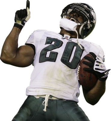 Brian Dawkins poster with hanger