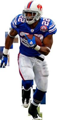 Fred Jackson poster with hanger
