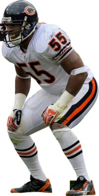 Lance Briggs poster with hanger