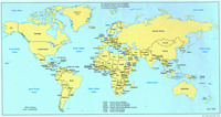 World Map magic mug #G315648