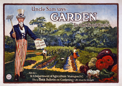 Uncle Sam wooden framed poster