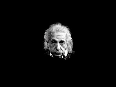 Einstein metal framed poster