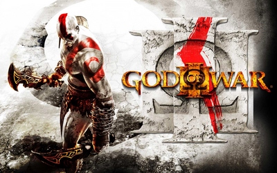 God Of War 3 poster with hanger