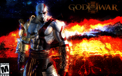 God Of War 3 metal framed poster