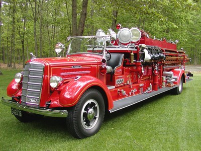 Fire Truck poster with hanger