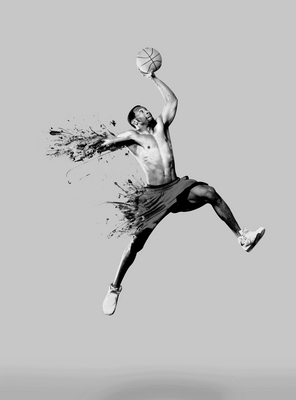 Basketball canvas poster