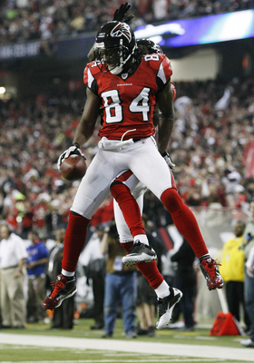 Roddy White poster with hanger