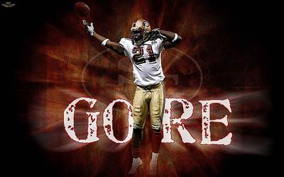Frank Gore canvas poster