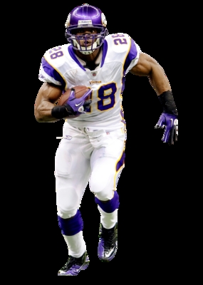 Adrian Peterson poster with hanger