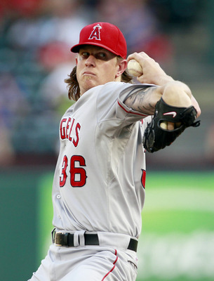 Jered Weaver poster with hanger