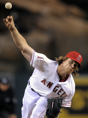 Jered Weaver poster with hanger