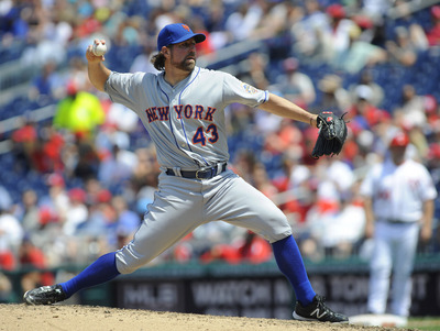R.A. Dickey poster with hanger