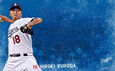 Hiroki Kuroda poster with hanger